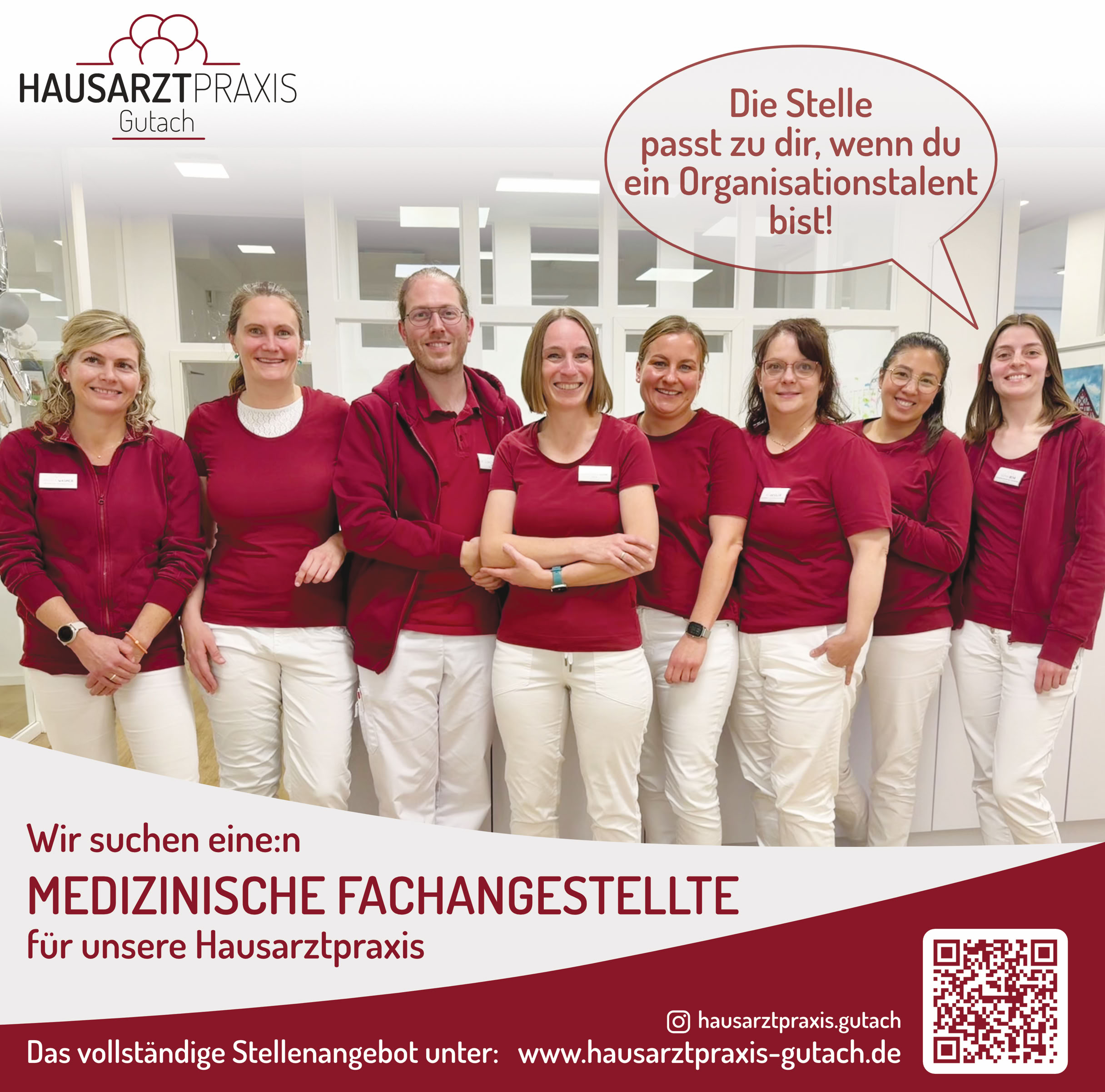 Stellenzeige Medizinische Fachangestellte