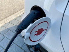 CCS Ladeanschluss unseres Elektroautos